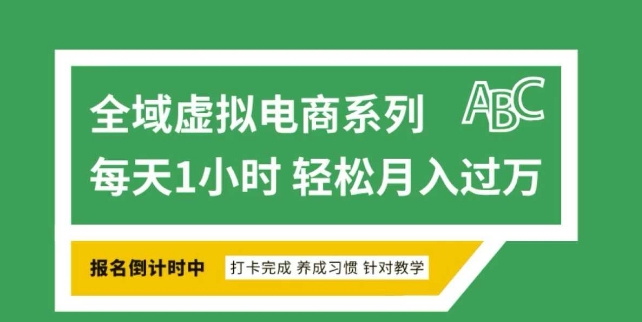 全域虚拟电商变现系列,通过平台出售虚拟电商产品从而获利-第一资源库