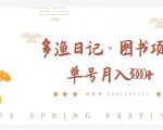 多渔日记·图书项目,无货源图书模式,纯搬运,单号月入4000+-第一资源库