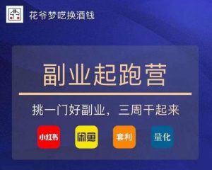 花爷-副业起跑营第2期,挑一门好副业,三周干起来(闲鱼|小红书|量化|套利)-第一资源库