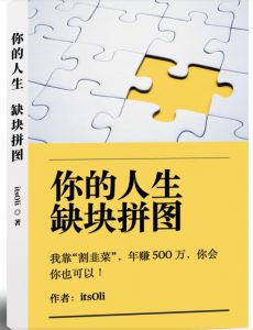 某高赞电子书《你的人生,缺块拼图——我靠“割韭菜”,年赚500万,你会你也可以》-第一资源库