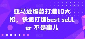 亚马逊爆款打造10大招,快速打造best seller 不是事儿-第一资源库