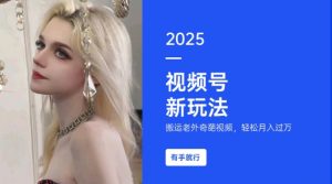 搬运老外奇葩视频,撸视频号分成计划收益,每天只需一小时,新手小白轻松月入过W-第一资源库